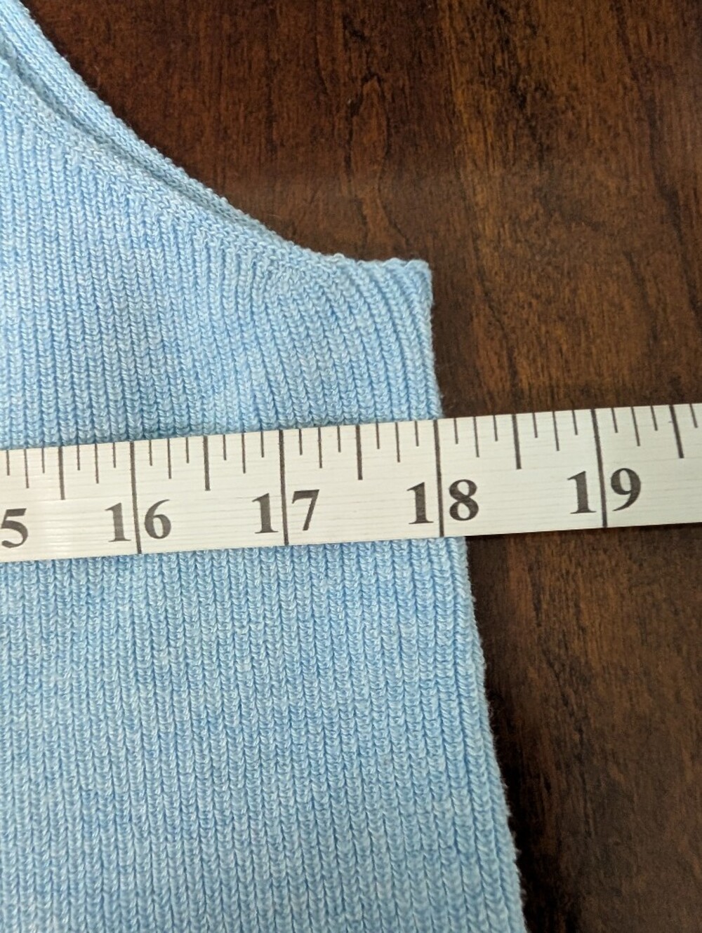 Light Blue Sweater Tank - Picture 4 of 5